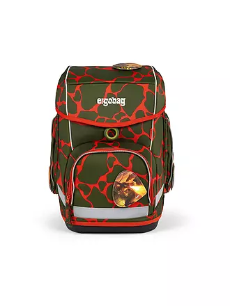 ERGOBAG | Set de mochila escolar de 5 piezas CUBO Lumi SuBärkraft | olive